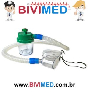 CONJUNTO NEBULIZADOR ADULTO OXIGÊNIO COM TRAQUEIA EM PVC