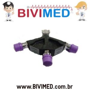 TOMADA TRIPLA EM NYLON PARA VÁCUO