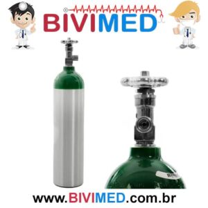 Cilindro de Oxigênio 3 Litros Alumínio Sem Carga