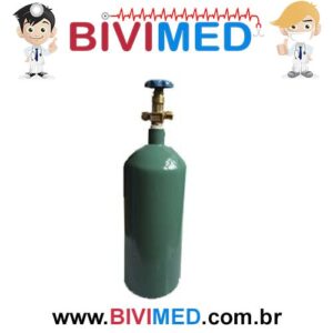 CILINDRO DE AÇO 5 LITROS VAZIO 0,75 M3 OXIGÊNIO