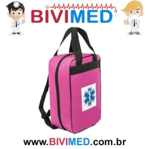 MOCHILA SAMU 192 ROSA VAZIA