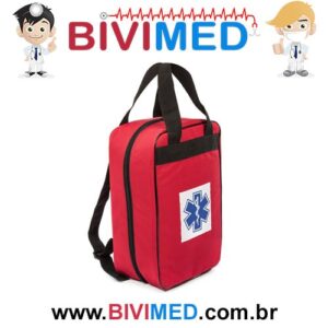 MOCHILA SAMU 192 VERMELHA VAZIA