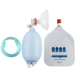 AMBU SILICONE ADULTO COM RESERVATORIO PVC
