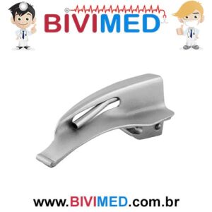LÂMINA CURVA PARA LARINGOSCÓPIO DE FIBRA ÓPTICA N°0