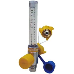 O Fluxômetro de Ar comprimido (Para Válvula Reguladora) possui corpo em metal cromado, cápsula e bilha em policarbonato, escala de 0 a 15 litros por minuto, esfera de inox, botão de controle de fluxo e intermediário com rosca macho ¼” NPT. Conexões padrão ABNT NBR 11906. O Fluxômetro de Ar comprimido (Para Válvula Reguladora) foi fabricado sob os mais altos padrões de qualidade, proporcionando maior segurança, durabilidade e precisão.