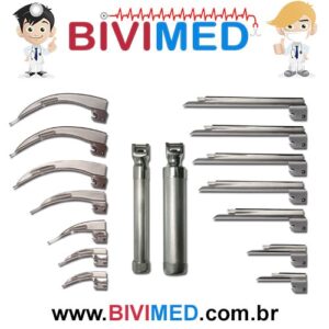 LARINGOSCOPIO DE INOX LAMP DE LED 14 LAMINAS-min