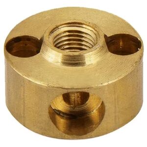 Tarugo Exposto com entrada lateral Para Painéis de Cabeceira produzido em latão que oferece durabilidade permanente desde que instalada por um profissional. ESPECIFICAÇÕES: Fabricado de acordo com as normas técnicas da ABNT. MATERIAL: Latão ORIGEM: Nacional MEDIDA: 48mm rosca 1/4 NPT INDICADO: Peças para postos de consumo e painéis de cabeceira. Pode ser utilizado em qualquer tipo posto, oxigênio, ar comprimido, vácuo, oxido nitroso, nitrogênio, dióxido de carbono e gás carbônico.