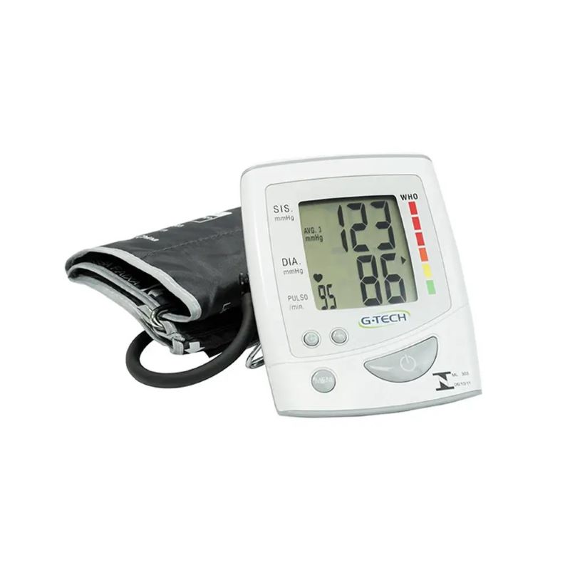 O Aparelho de pressão digital automático de braço G-Tech LA250 é uma solução completa para a medição da pressão arterial e da frequência cardíaca. Com uma memória de 120 medições, divididos para 3 usuários, o que torna ideal para que até 3 pessoas façam a utilização, e mantenham o controle de suas medições. O gráfico indicador de nível de hipertensão e a indicação de arritmia cardíaca, permitem um melhor entendimento dos resultados, alertando ao usuário e seu médico de possíveis sinais de problemas cardíacos. o aparelho é totalmente automático realizando as medições de uma forma não invasiva com um visor grande, de fácil visualização. Essas funções permitem um acompanhamento completo dos níveis de pressão arterial, sempre contando com a qualidade e segurança da marca G-Tech, que oferece uma garantia de 5 anos, assegurando tranquilidade e segurança.